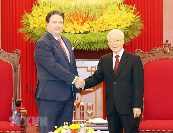 Tổng Bí thư Nguyễn Phú Trọng tiếp Đại sứ Hoa Kỳ Marc E. Knapper -0