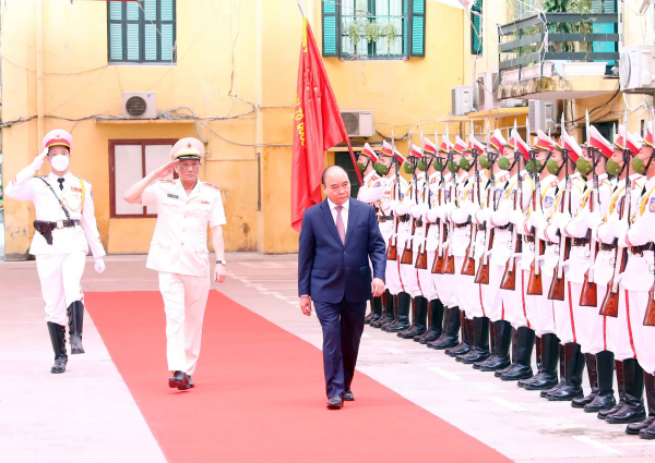 Chủ tịch nước Nguyễn Xuân Phúc thăm, làm việc với Cục An ninh nội địa, Bộ Công an -0