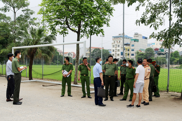 Tiểu ban ANTT SEA Games 31 - Bộ Công an khảo sát công tác đảm bảo ANTT phục vụ thi đấu SEA Games 31 tại Nam Định -0