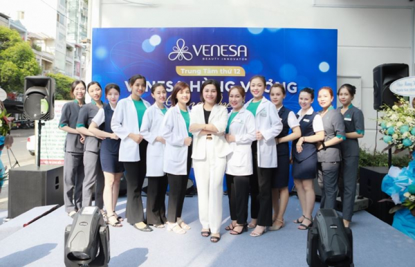 Venesa chạm mốc 12 trung tâm chăm sóc sắc đẹp trên toàn quốc -0
