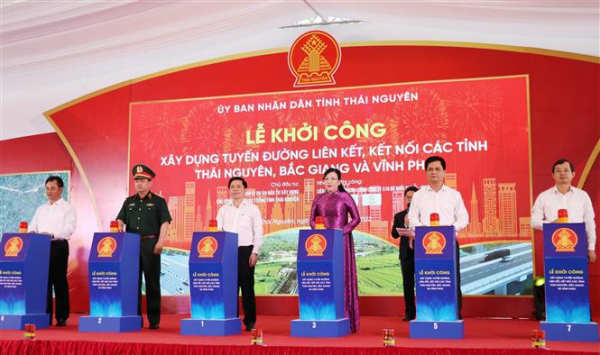Khởi công đường hơn 3.700 tỷ kết nối Thái Nguyên - Bắc Giang - Vĩnh Phúc -0
