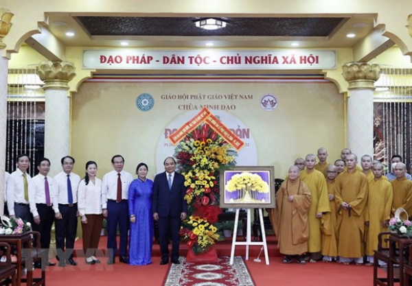 Chủ tịch nước chúc mừng Đại lễ Phật đản tại Thành phố Hồ Chí Minh -0