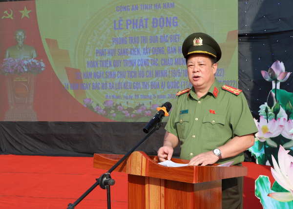 Công an tỉnh Hà Nam dâng hương báo công với Bác và phát động phong trào thi đua đặc biệt -0