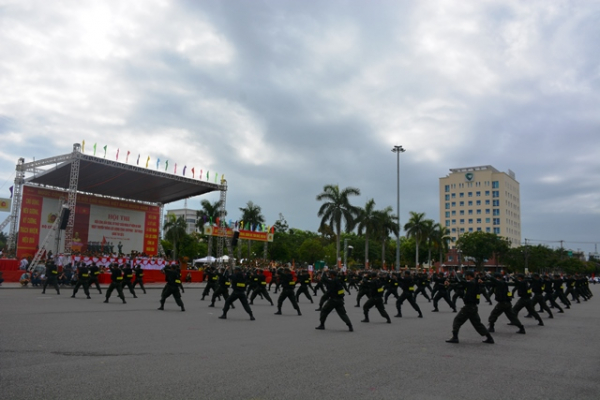 Khai mạc Hội thi Điều lệnh, bắn súng, võ thuật CAND bảng thi số 5 -0