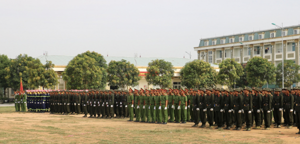 Hơn 1000 tân binh kết thúc khoá huấn luyện công dân thực hiện nghĩa vụ tham gia CAND -0
