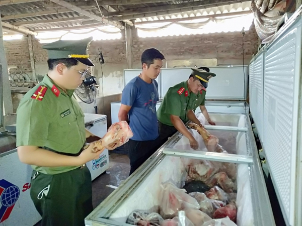 Bắt quả tang cơ sở hoạt động “chui” đang giết mổ hơn 2,3 tấn thịt lợn bệnh, lợn ốm, lợn chết -0