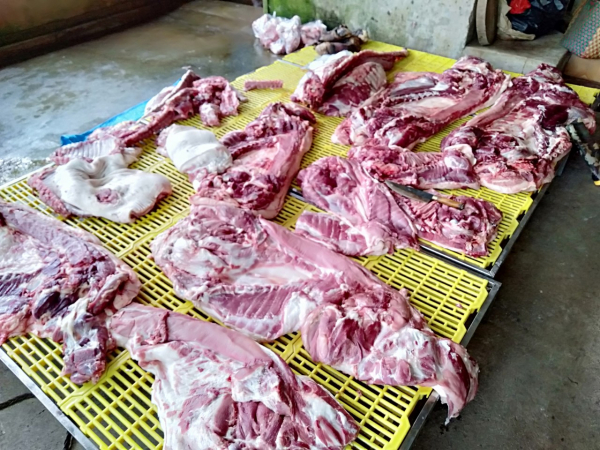 Bắt quả tang cơ sở hoạt động “chui” đang giết mổ hơn 2,3 tấn thịt lợn bệnh, lợn ốm, lợn chết -0
