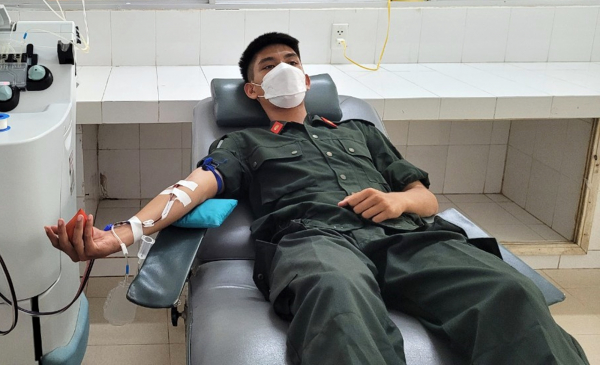 Tuổi trẻ Công an Quảng Nam 2 lần liên tiếp hiến máu cứu người bạo bệnh -0