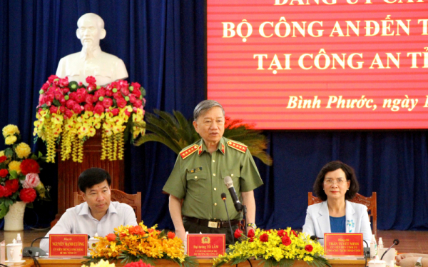 Minister To Lam pays working visit to Binh Phuoc -0