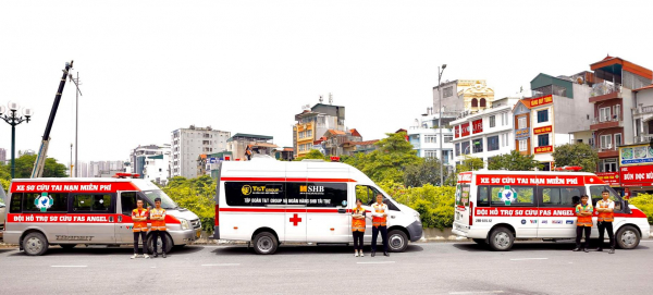 T&T Group và SHB tặng xe cứu thương cho Đội hỗ trợ sơ cứu FAS Angel Hà Nội -0