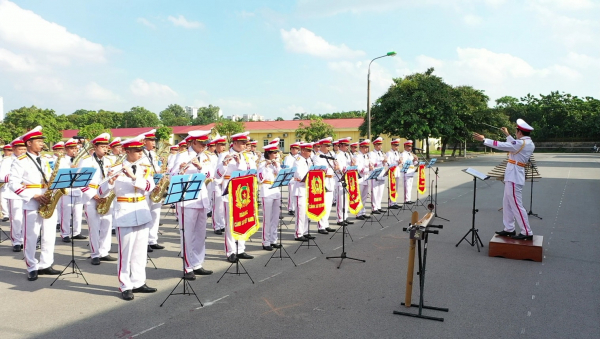 Đoàn nhạc Cảnh sát Việt Nam sơ duyệt chương trình biểu diễn tại Đại Nhạc hội Cảnh sát các nước ASEAN+ -0