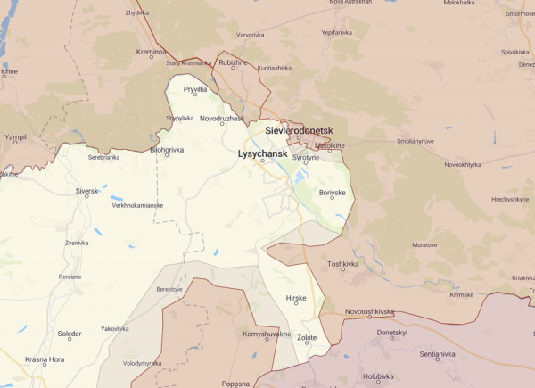 Nga bao vây hoàn toàn chốt chặn cuối cùng của Ukraine tại Lugansk -0
