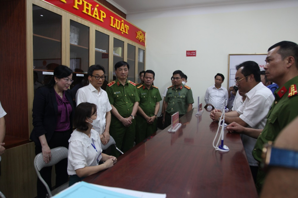 Phó Thủ tướng Chính phủ kiểm tra kết quả thực hiện Đề án 06 tại tỉnh Thái Nguyên -0