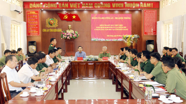 Kiểm tra công tác phối hợp giữa các lực lượng vũ trang trên địa bàn tỉnh Kiên Giang -0