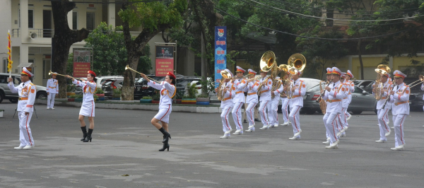 Đoàn Nghi lễ Quân đội tổng duyệt chương trình biểu diễn tại Nhạc hội Cảnh sát các nước ASEAN+ -0