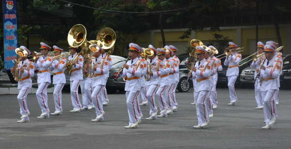 Đoàn Nghi lễ Quân đội tổng duyệt chương trình biểu diễn tại Nhạc hội Cảnh sát các nước ASEAN+ -1
