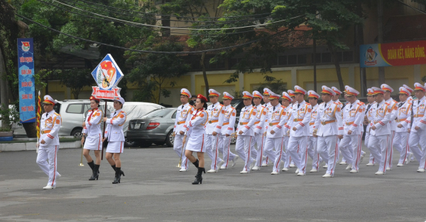 Đoàn Nghi lễ Quân đội tổng duyệt chương trình biểu diễn tại Nhạc hội Cảnh sát các nước ASEAN+ -7