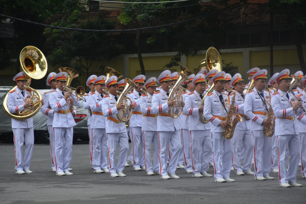Đoàn Nghi lễ Quân đội tổng duyệt chương trình biểu diễn tại Nhạc hội Cảnh sát các nước ASEAN+ -8