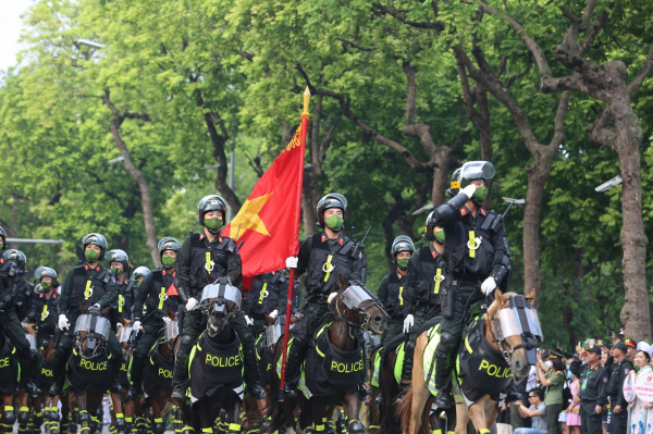 Những hình ảnh ấn tượng của lực lượng kỵ binh tại Nhạc hội Cảnh sát các nước ASEAN+ 2022 -3
