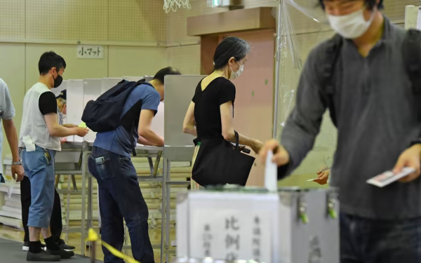 Cử tri Nhật Bản đi bỏ phiếu Thượng viện sau sự ra đi của cựu Thủ tướng  -0