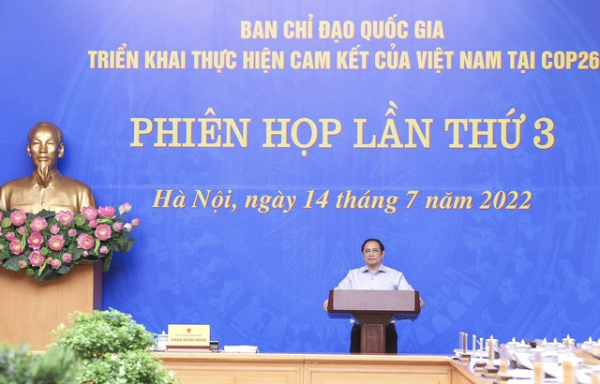 Thủ tướng chủ trì phiên họp thực hiện cam kết của Việt Nam tại Hội nghị COP 26 -0