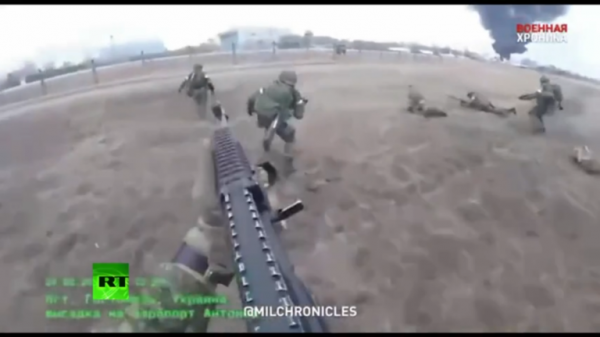 Nga công bố video chiến dịch giành sân bay Kiev -0