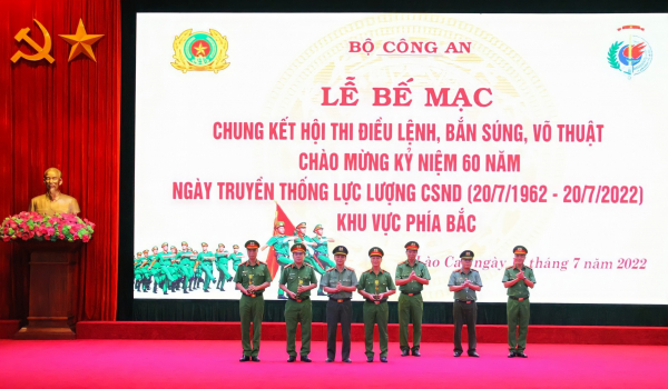 Bế mạc Hội thi điều lệnh, bắn súng, võ thuật CAND năm 2022 – Khu vực phía Bắc -0