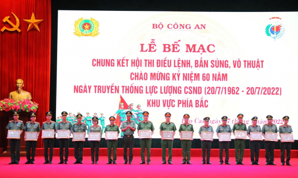 Bế mạc Hội thi điều lệnh, bắn súng, võ thuật CAND năm 2022 – Khu vực phía Bắc -0