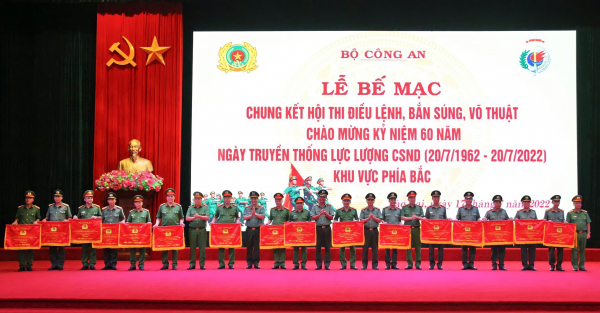 Bế mạc Hội thi điều lệnh, bắn súng, võ thuật CAND năm 2022 – Khu vực phía Bắc -0