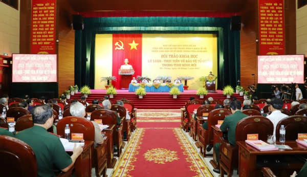 Chủ tịch nước Nguyễn Xuân Phúc dự Hội thảo khoa học “Lý luận - Thực tiễn về bảo vệ Tổ quốc trong tình hình mới” tại Hải Phòng -0