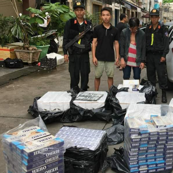 Bắt giữ 6 người buôn lậu thuốc lá từ biên giới về Đồng Nai -0