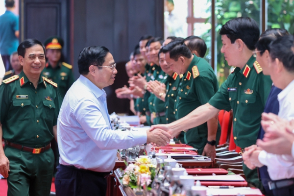 Thủ tướng Phạm Minh Chính dự và phát biểu tại Hội nghị quân chính toàn quân -0