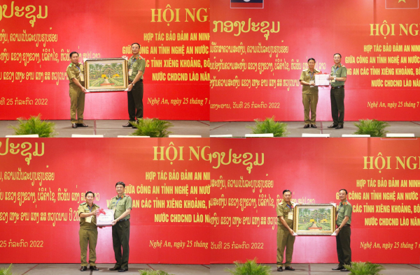 Hợp tác bảo đảm ANTT giữa Công an Nghệ An với Công an 3 tỉnh nước bạn Lào -0