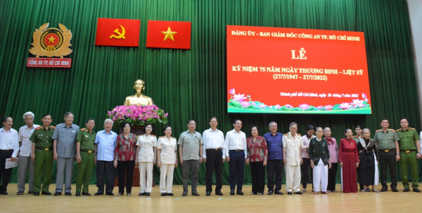 Công an TP Hồ Chí Minh họp mặt Thương binh, thân nhân Liệt sĩ -0