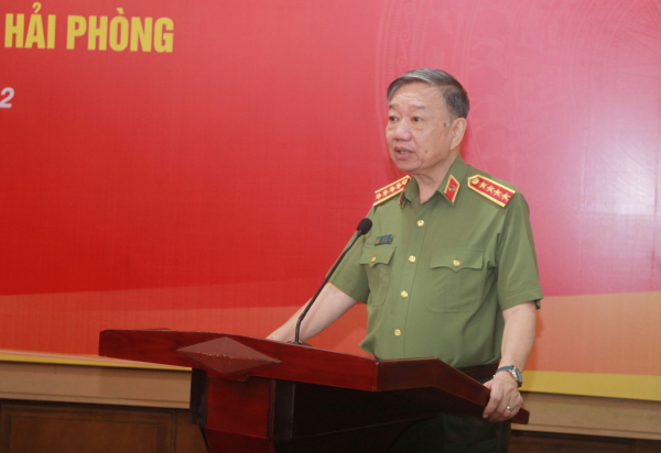 Bộ trưởng Tô Lâm dẫn đầu Đoàn công tác Bộ Công an làm việc tại Hải Phòng -0