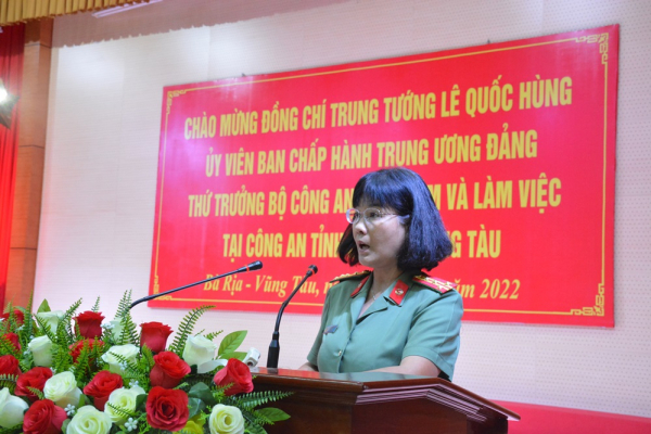 Thứ trưởng Lê Quốc Hùng thăm, làm việc với Công an tỉnh Bà Rịa-Vũng Tàu  -0