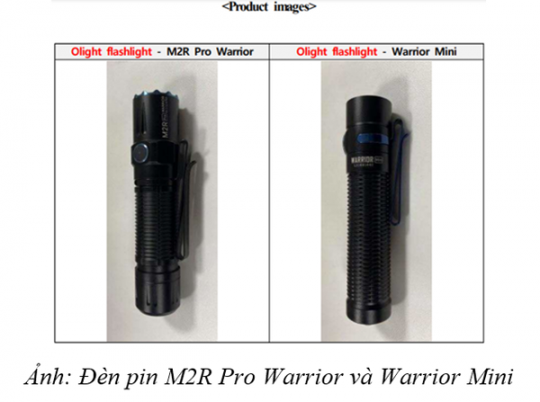 Cảnh báo đèn pin M2R Pro Warrior và Warrior Mini dễ gây cháy nổ, mất an toàn -0
