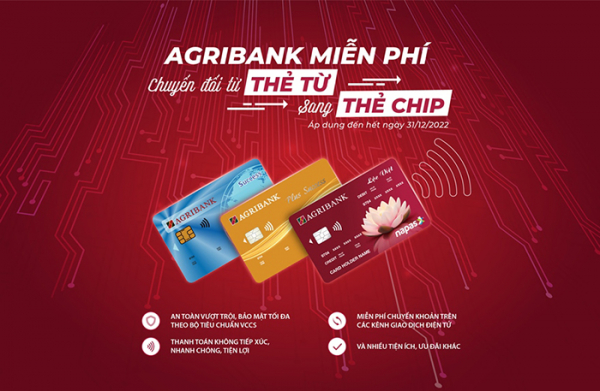Agribank tiếp tục miễn phí chuyển đổi thẻ chip dành cho khách hàng -0