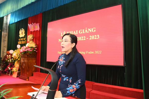 Bộ trưởng Tô Lâm đánh trống khai giảng năm học mới tại Trường Văn hoá-Bộ Công an -0