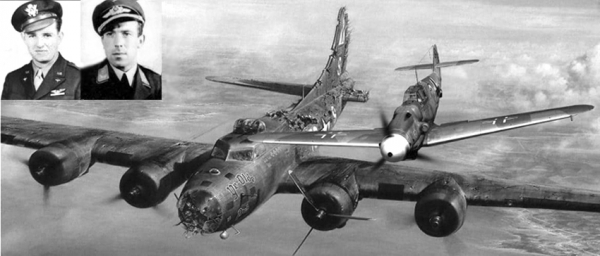 Cuộc chạm trán giữa trời và hành động bất ngờ của một phi công Đức Quốc xã -0