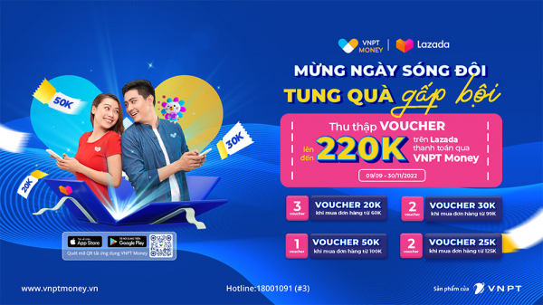 VNPT Money hợp tác triển khai cung cấp phương thức thanh toán không tiền mặt trên Lazada -0