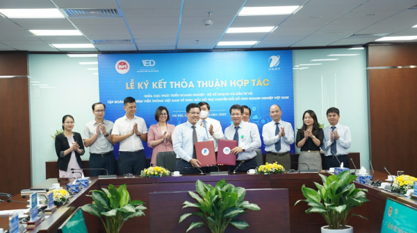 VNPT và Cục phát triển doanh nghiệp (Bộ Kế hoạch và Đầu tư) ký thoả thuận hợp tác  -1