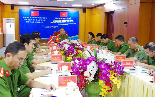 Hội đàm phối hợp đấu tranh phòng, chống tội phạm với Công an châu Văn Sơn, tỉnh Vân Nam (Trung Quốc) -0