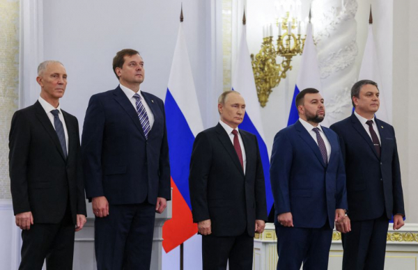 Tổng thống Putin chính thức tuyên bố sáp nhập 4 tỉnh Ukraine và Nga -0