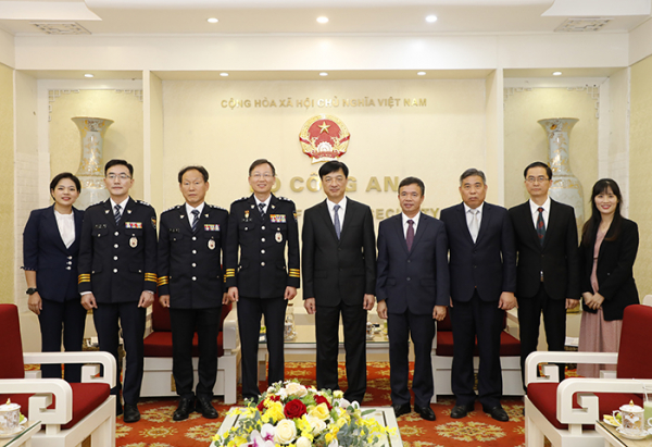 Tăng cường hợp tác nâng cao năng lực cán bộ với Cơ quan Cảnh sát Quốc gia Hàn Quốc -0