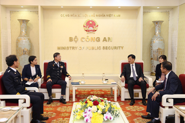 Tăng cường hợp tác nâng cao năng lực cán bộ với Cơ quan Cảnh sát Quốc gia Hàn Quốc -0