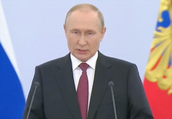 Tổng thống Nga Putin chính thức tuyên bố sáp nhập 4 tỉnh Ukraine -0