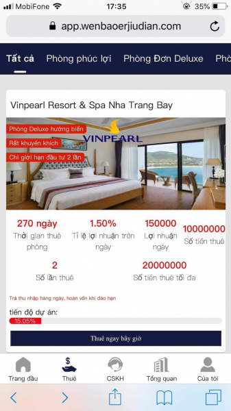 Người dân không tham gia đầu tư vào “Nền tảng Vinpearl E+” -0