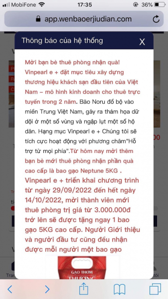 Người dân không tham gia đầu tư vào “Nền tảng Vinpearl E+” -0