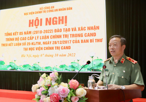 Học viện Chính trị CAND tổng kết 5 năm đào tạo, xác nhận trình độ Cao cấp lý luận chính trị -0